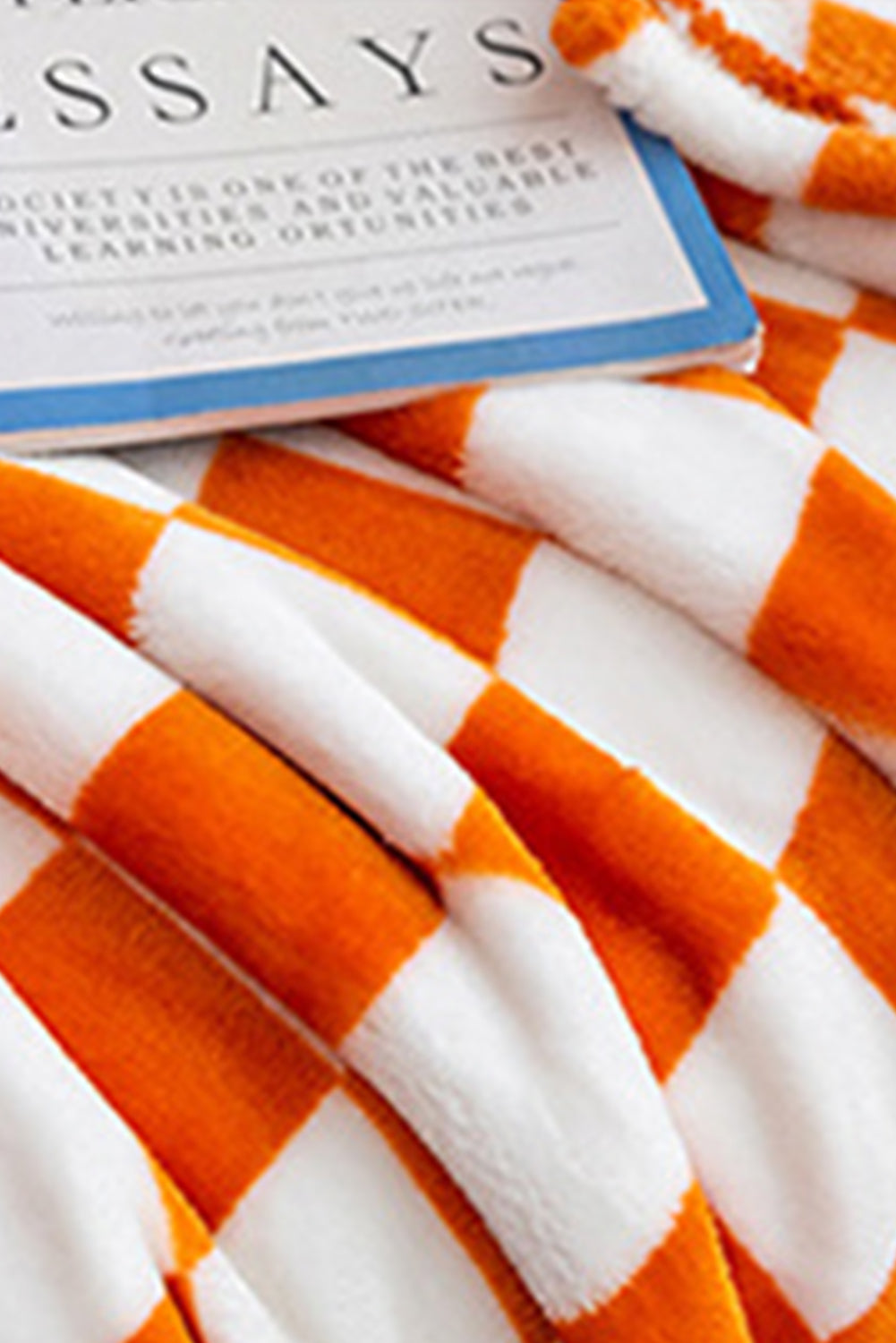 Checkerboard Printed Soft Throw Blanket