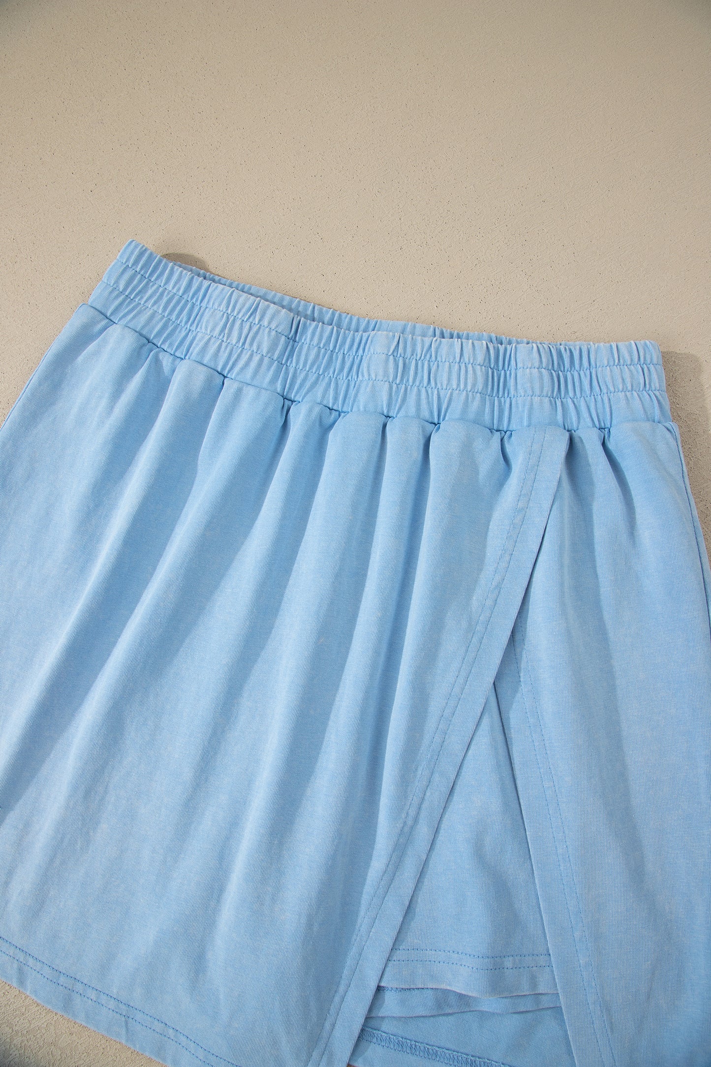 Mineral Wash V Neck Tee Matching Skort Set -2 COLOR OPTIONS