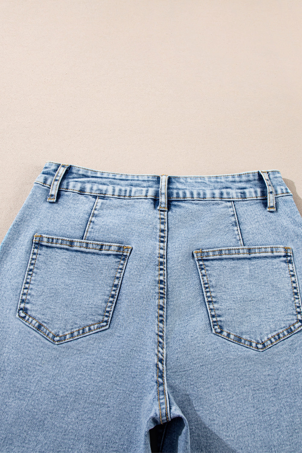 Patch Pocket Straight Leg Loose Jeans- 4 COLOR OPTIONS