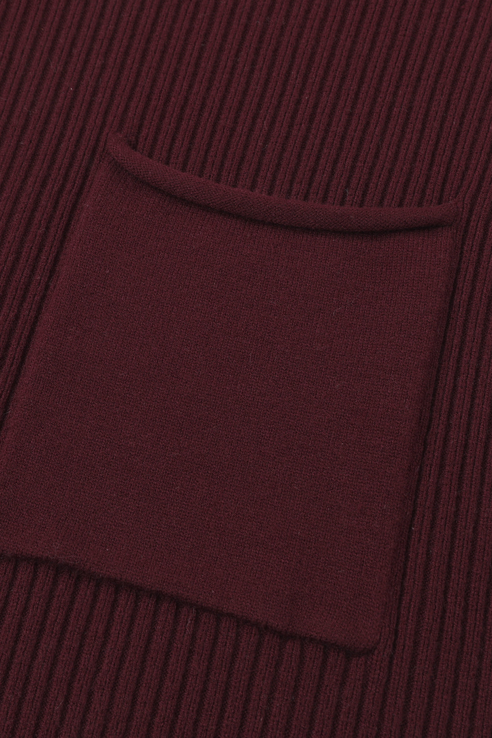 Patch Pocket Ribbed Knit Short Sleeve Sweater - 8 COLOR OPTIONS