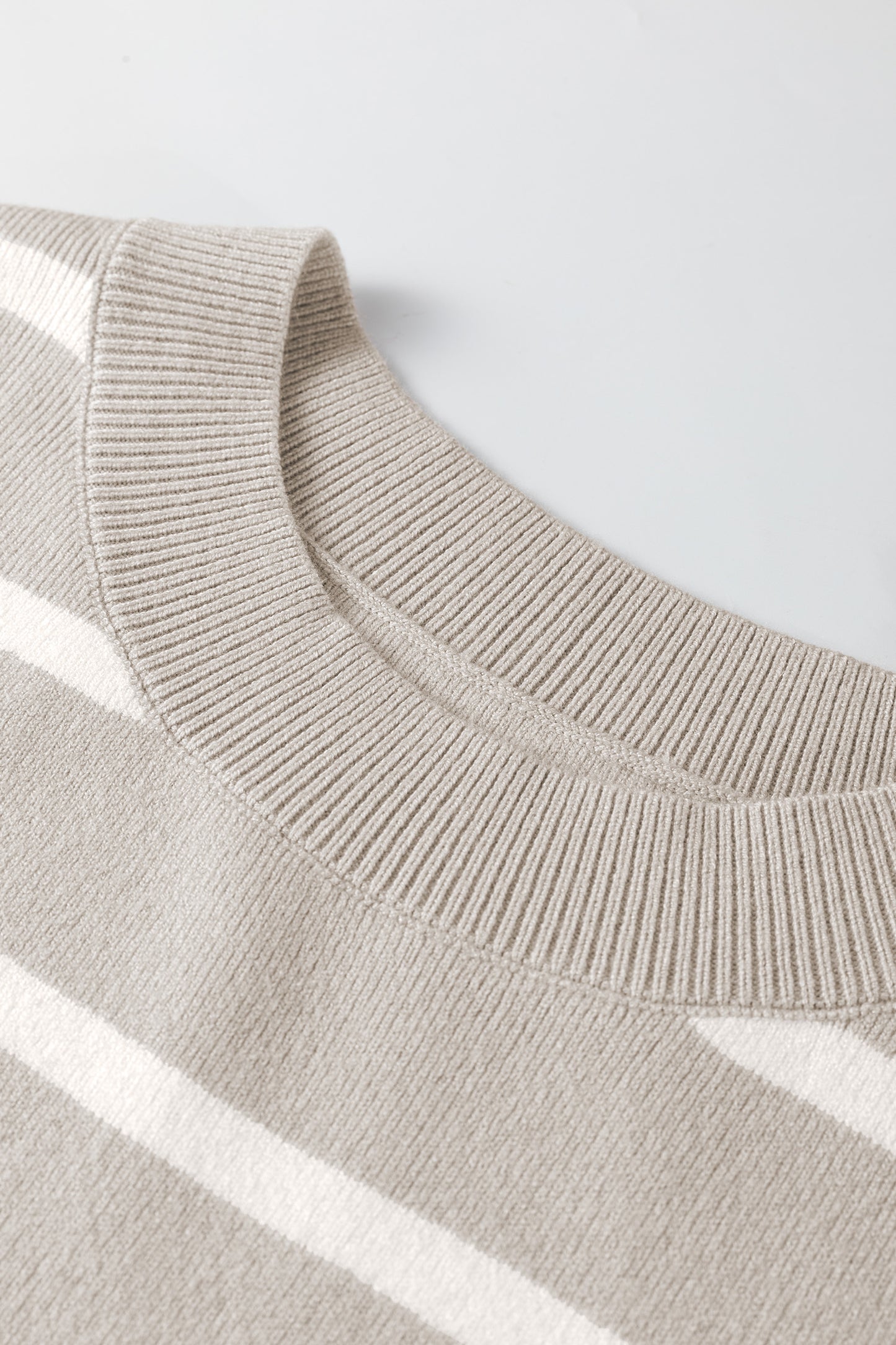 Side Slits Crewneck Short Sleeve Sweater Tee -2 COLOR OPTIONS