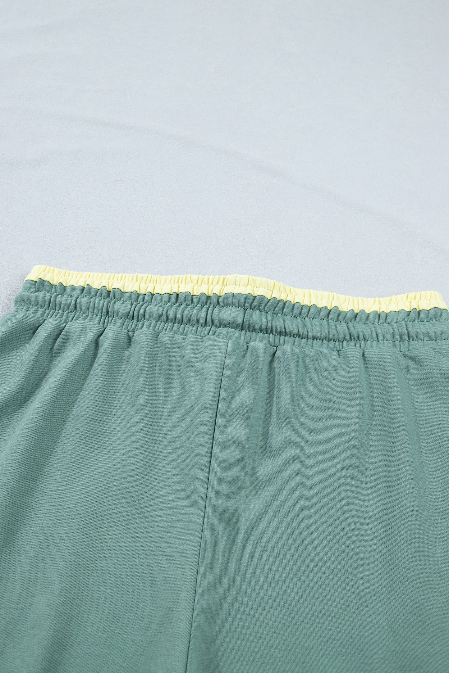 Color Block Flower Patchwork Drawstring Contrasted Elastic Waist Wide Leg Pants - 3 COLOR OPTIONS