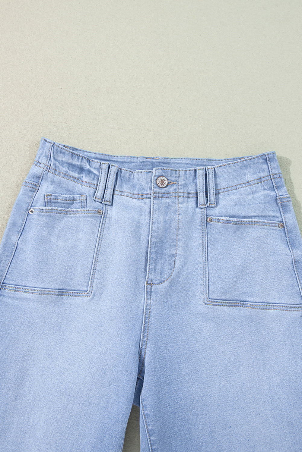 Loose Straight Leg Cropped High Waist Jeans -2 COLOR OPTIONS