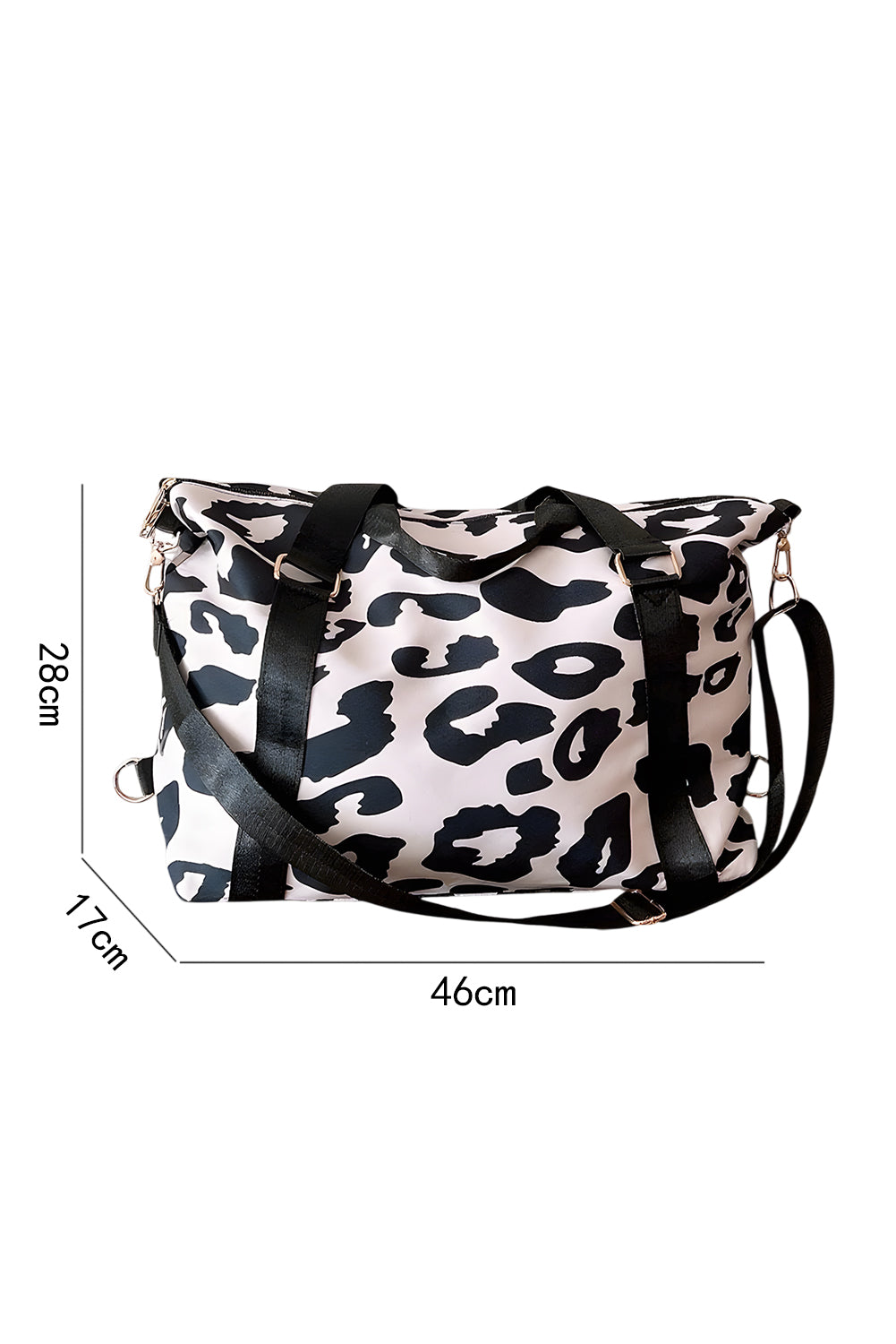 Leopard Print Luggage Tote Bag -2 COLOR OPTIONS