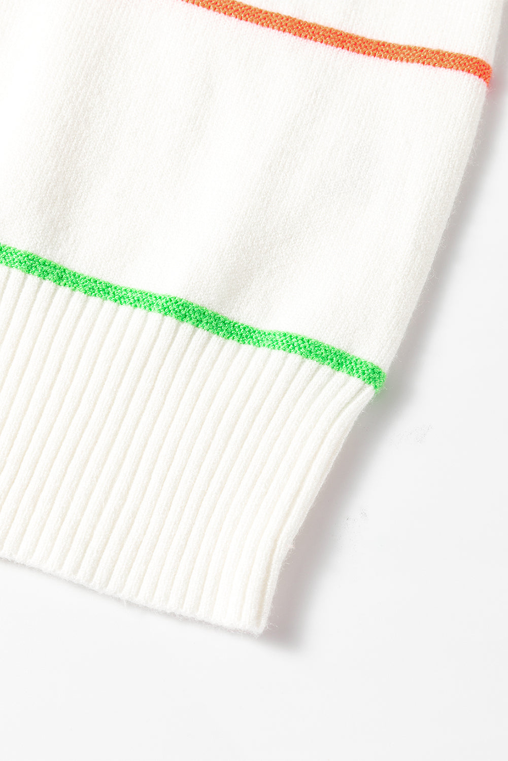Striped Half Sleeve Drop Shoulder Sweater -3 COLOR OPTIONS