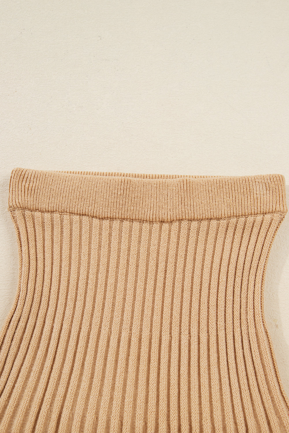 Lantern Sleeve Sweater Pleated Knitted Mini Skirt Set
