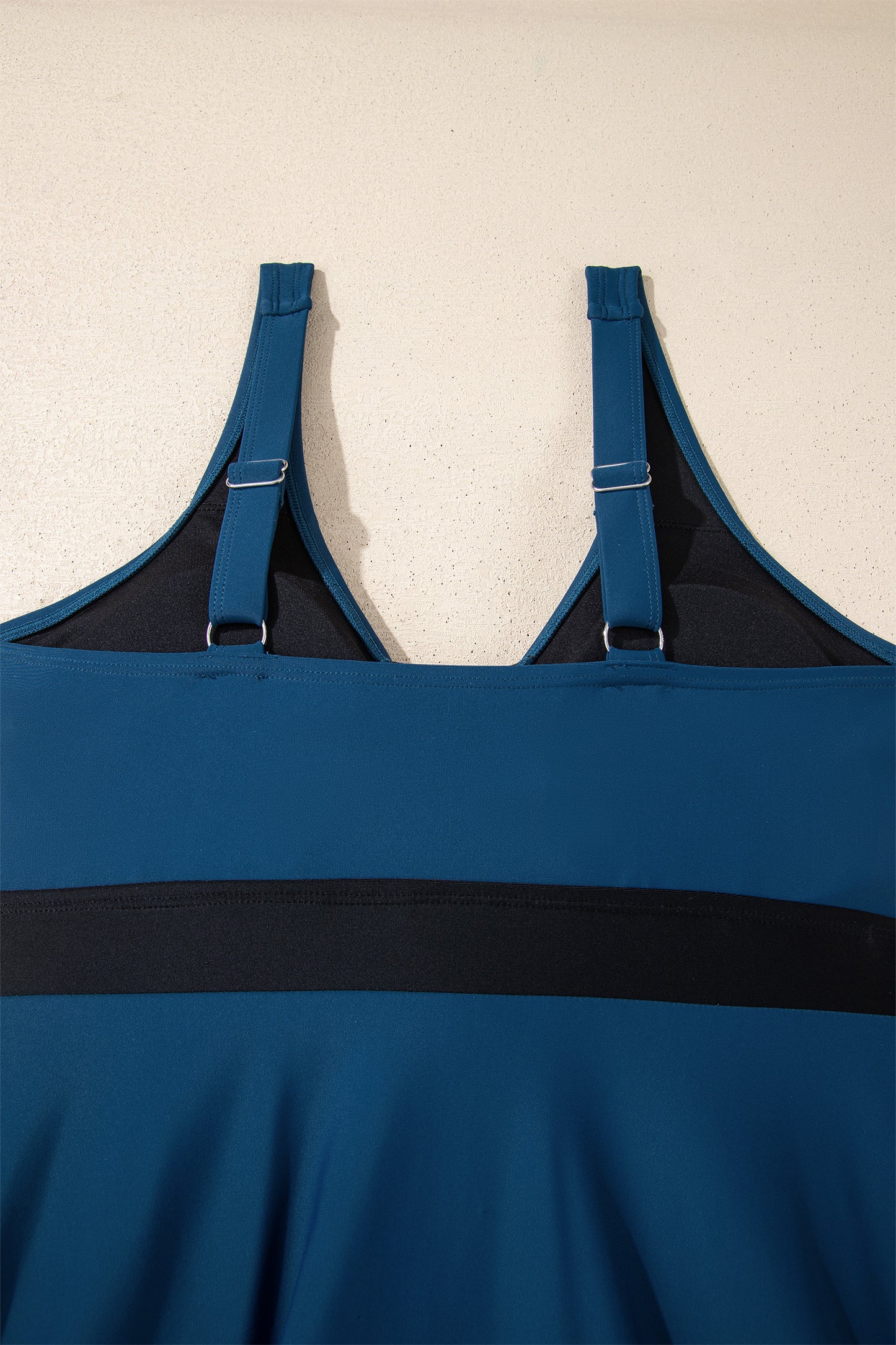 Color Block Patchwork Bow Knot Detail Sleeveless Swim Dress 2pc -3 COLOR OPTIONS
