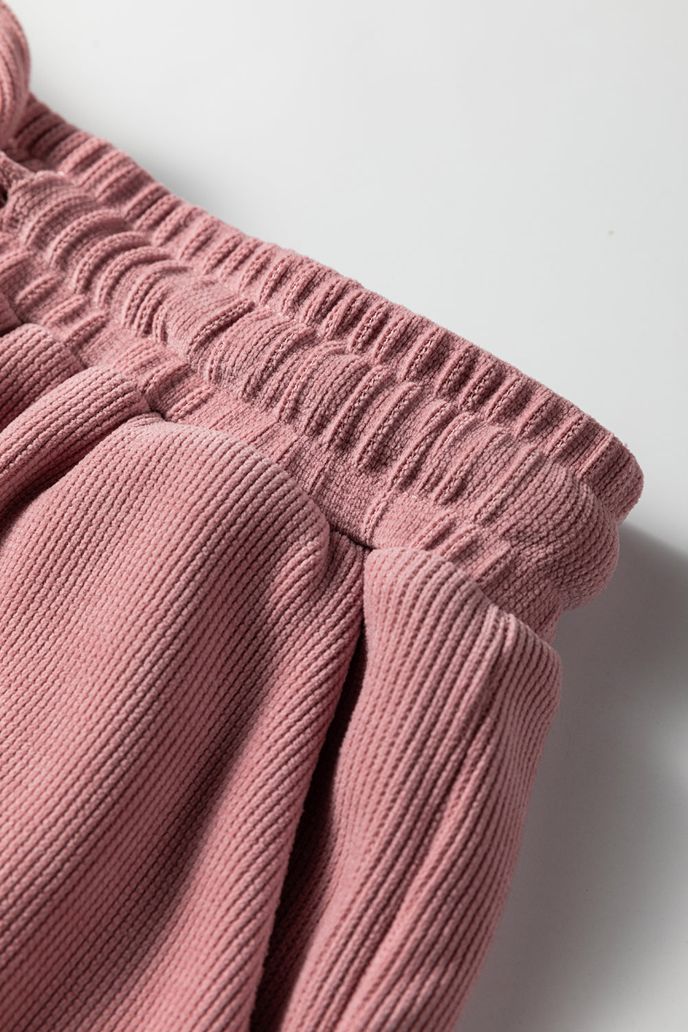 Textured Knit Drop Shoulder Pullover Drawstring Shorts Set -4 COLOR OPTIONS