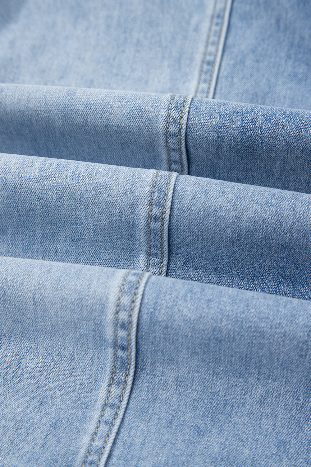 Drawstring Seam Detail Raw Hem Wide Leg Jeans -2 COLOR OPTIONS