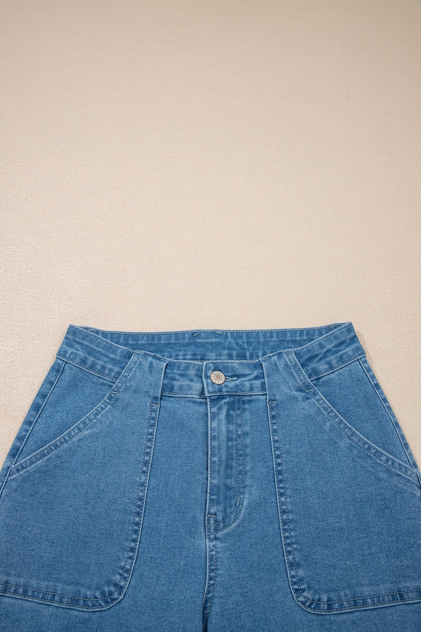 Retro Washed Patch Pocket Loose Jeans - 2 COLOR OPTIONS