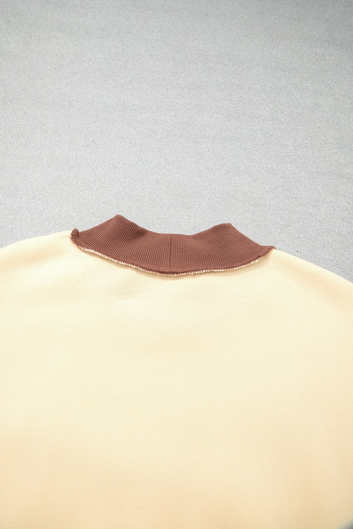 Saved By Grace Print Color Block Mock Neck Oversized Sweatshirt -2 COLOR OPTIONS
