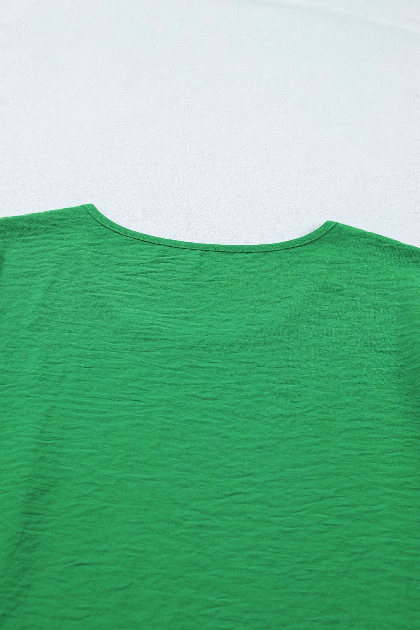 Ruffle Trim Short Sleeve Blouse -2 COLOR OPTIONS