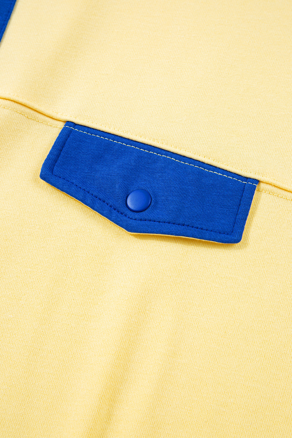 Colorblock Patchwork Half Button Pullover and Shorts Outfit- 4 COLOR OPTIONS