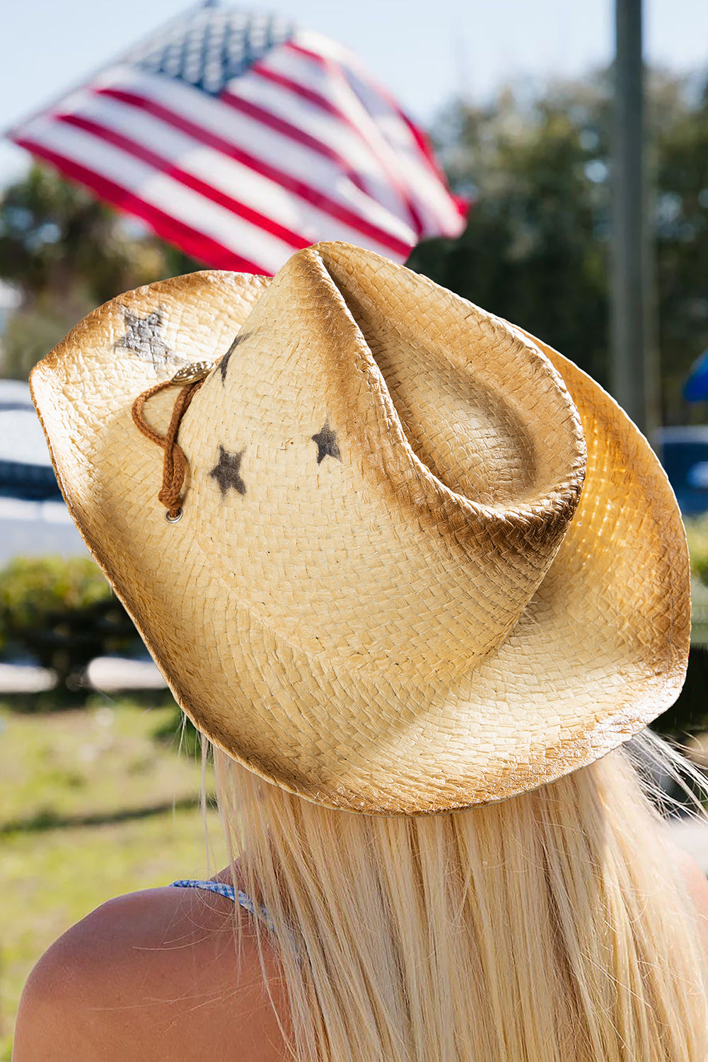 Khaki Wide Brim Cowboy Hat