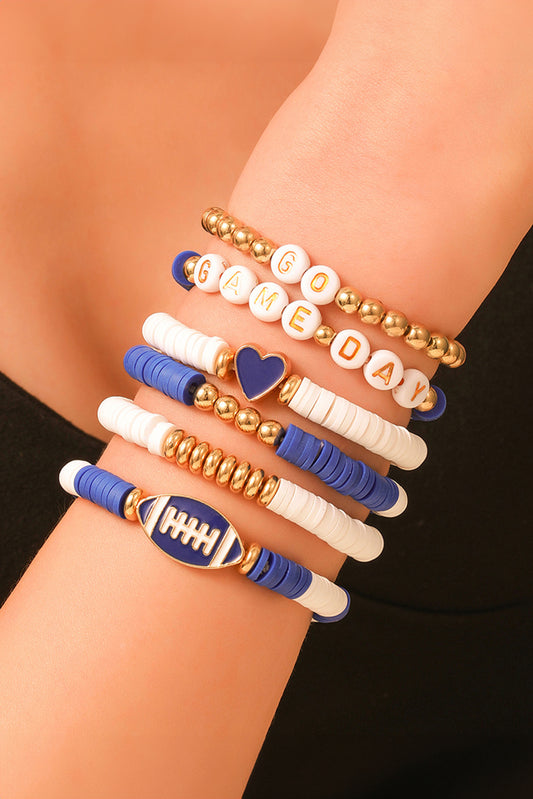 GAME DAY Beaded Bracelet Set -3 COLOR OPTIONS