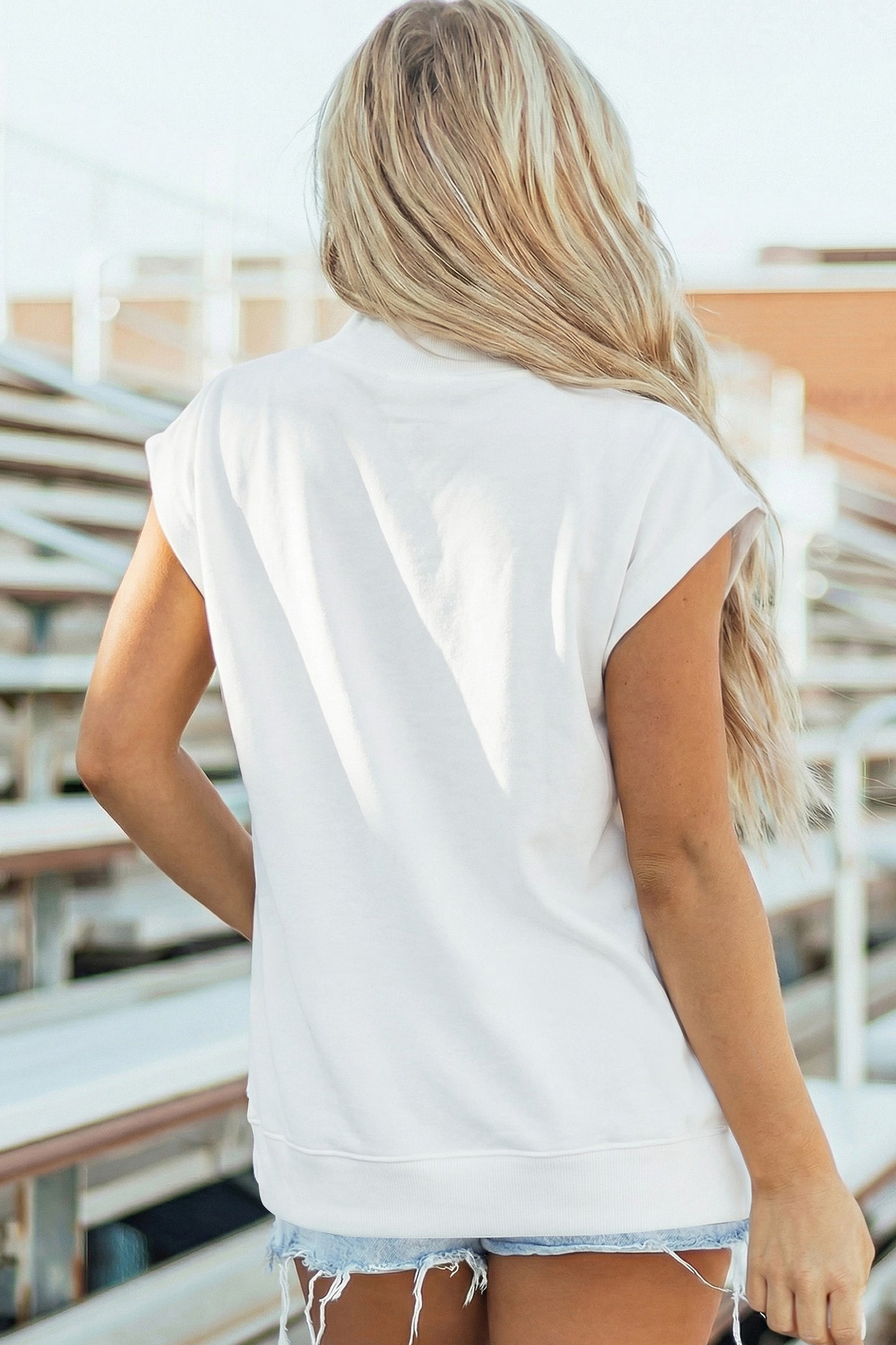 Solid Color High Neck Cap Sleeve Loose Top- 8 COLOR OPTIONS