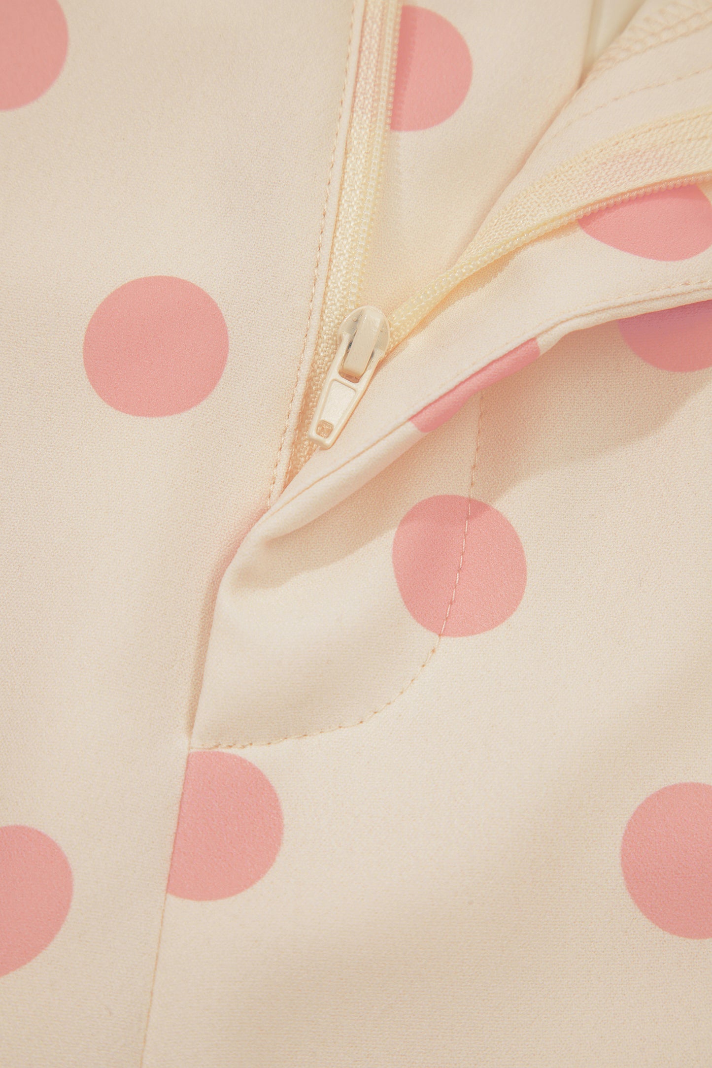 Polka Dot Print Patched Pocket Mid-rise Straight Leg Pants- 4 COLOR OPTIONS