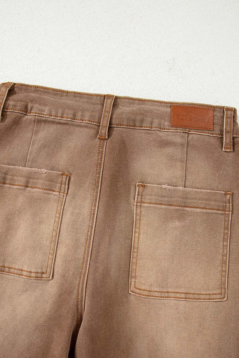 Minimalist Patch Pocket High Waist Shift Jeans- 2 COLOR OPTIONS