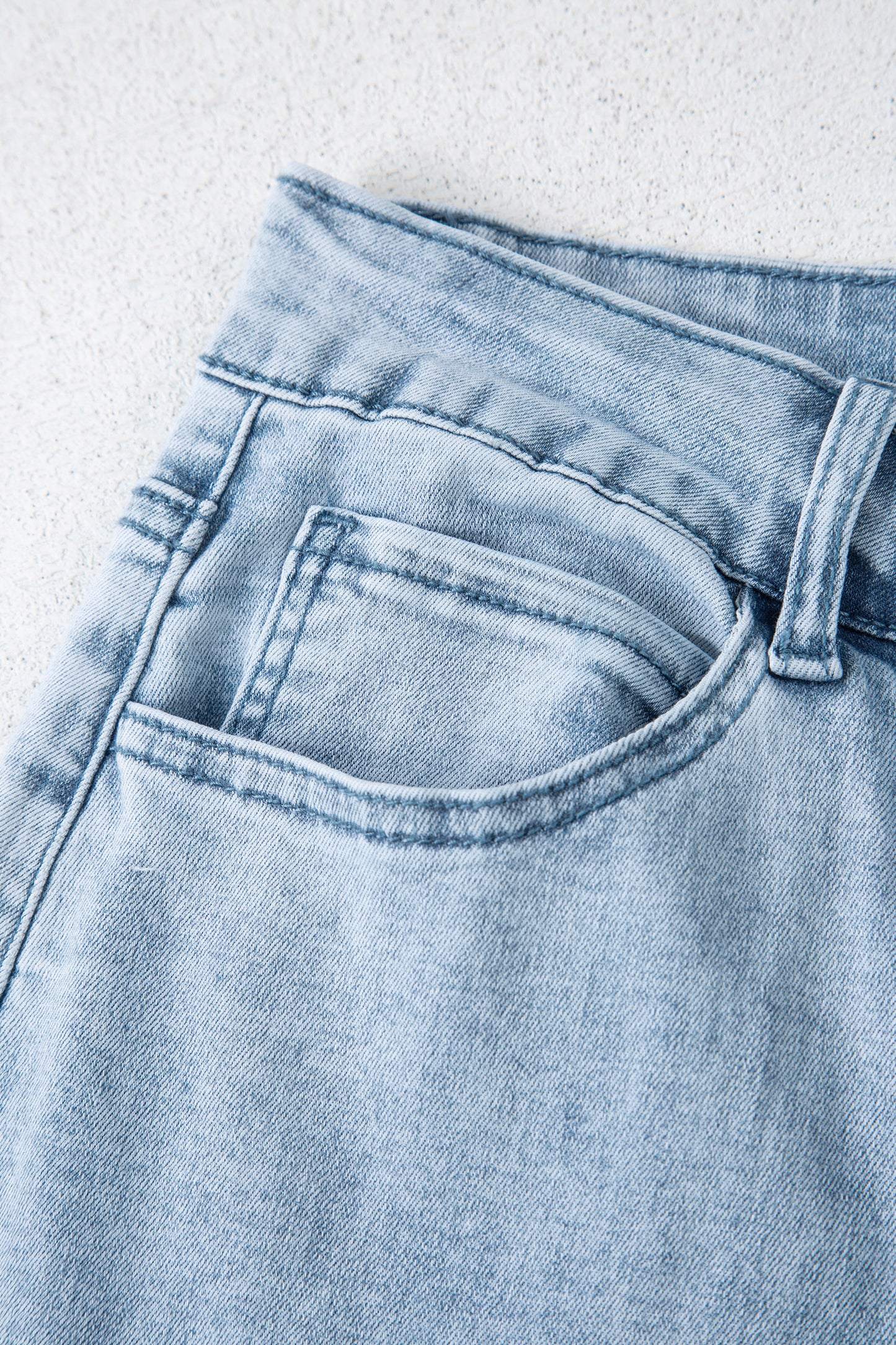 Bowknot Side Detail Straight Leg Loose Jeans -2 COLOR OPTIONS
