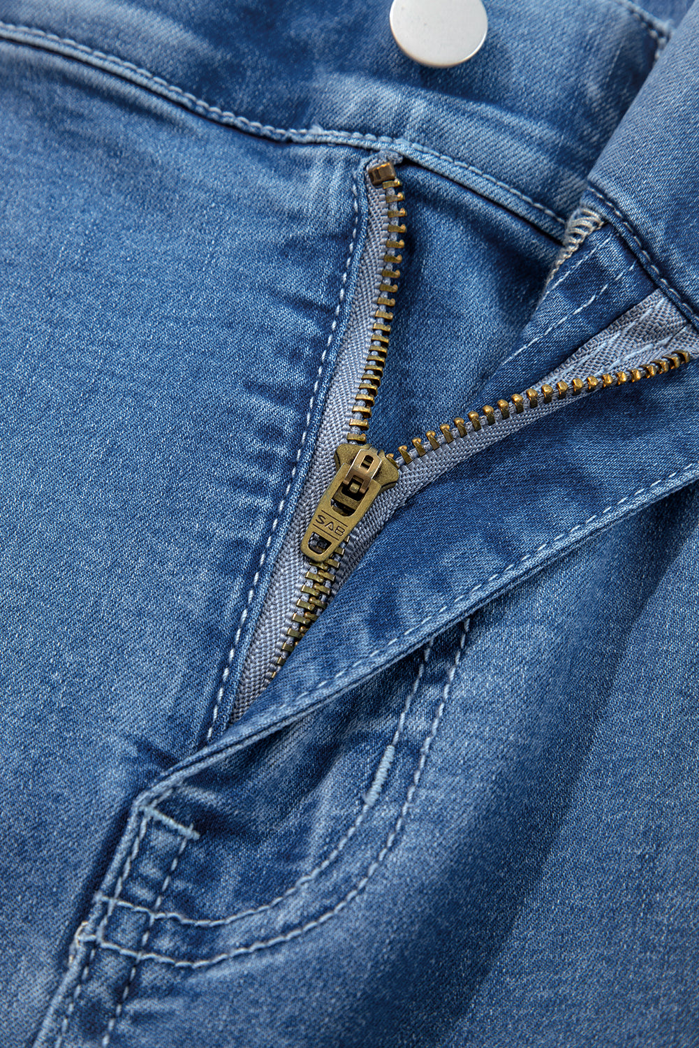 PLUS SIZE -Elastic Waist Ruffled Wide Leg Denim Pants Plus Size -4 COLOR OPTIONS
