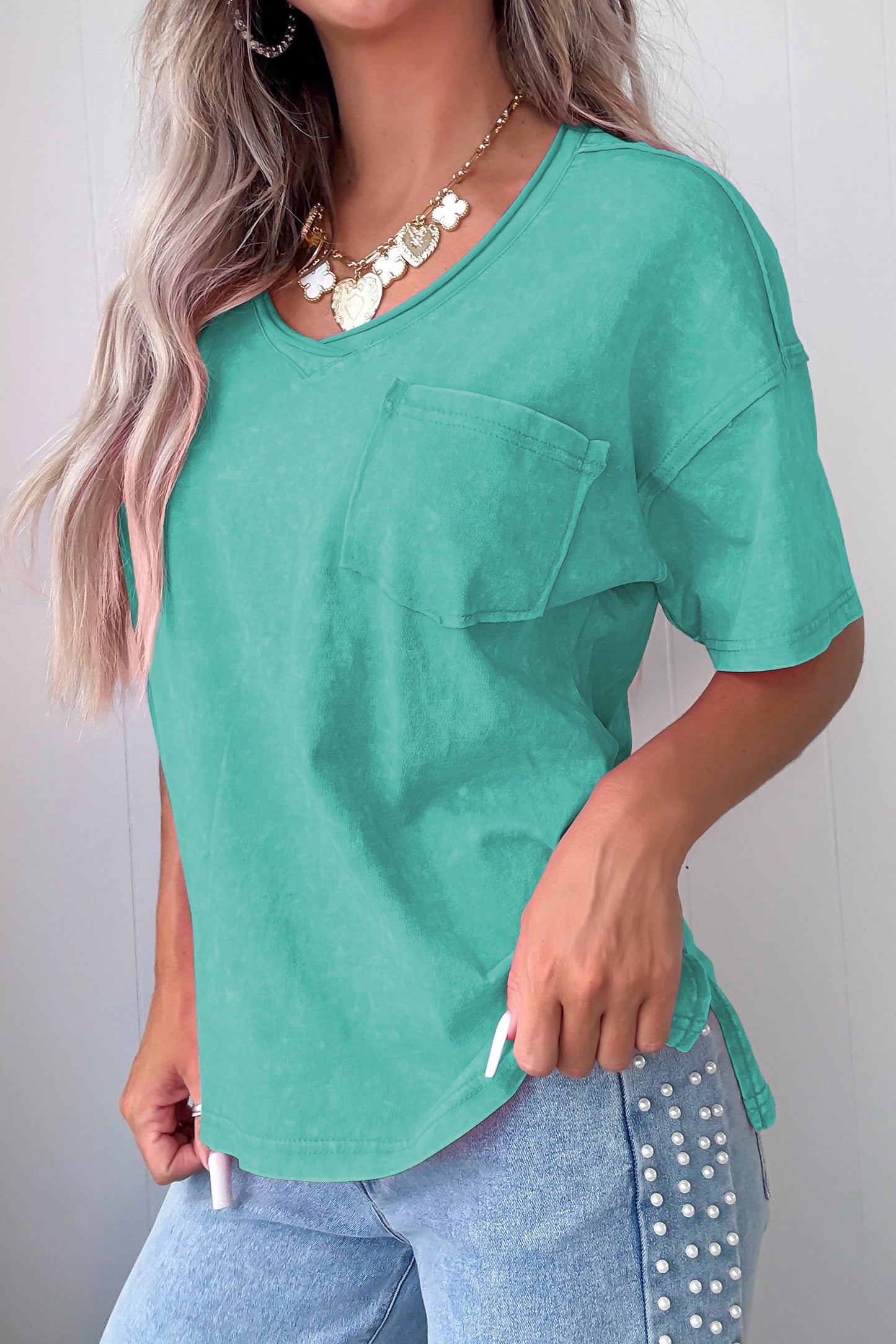 Cotton Mineral Wash T Shirt -3 COLOR OPTIONS