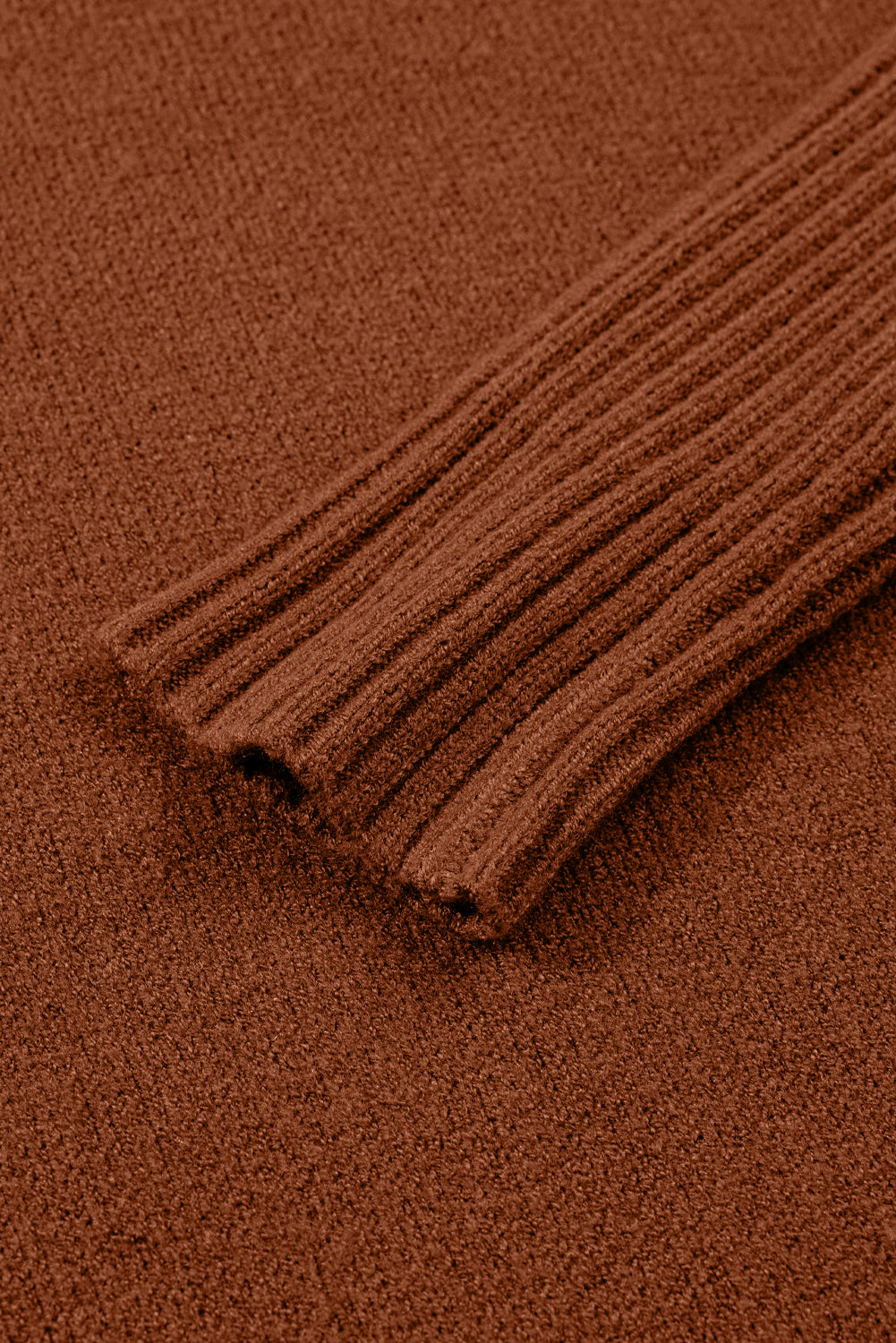 Ribbed High Neck Front Pockets Center Seam Sweater Dress -2 COLOR OPTIONS