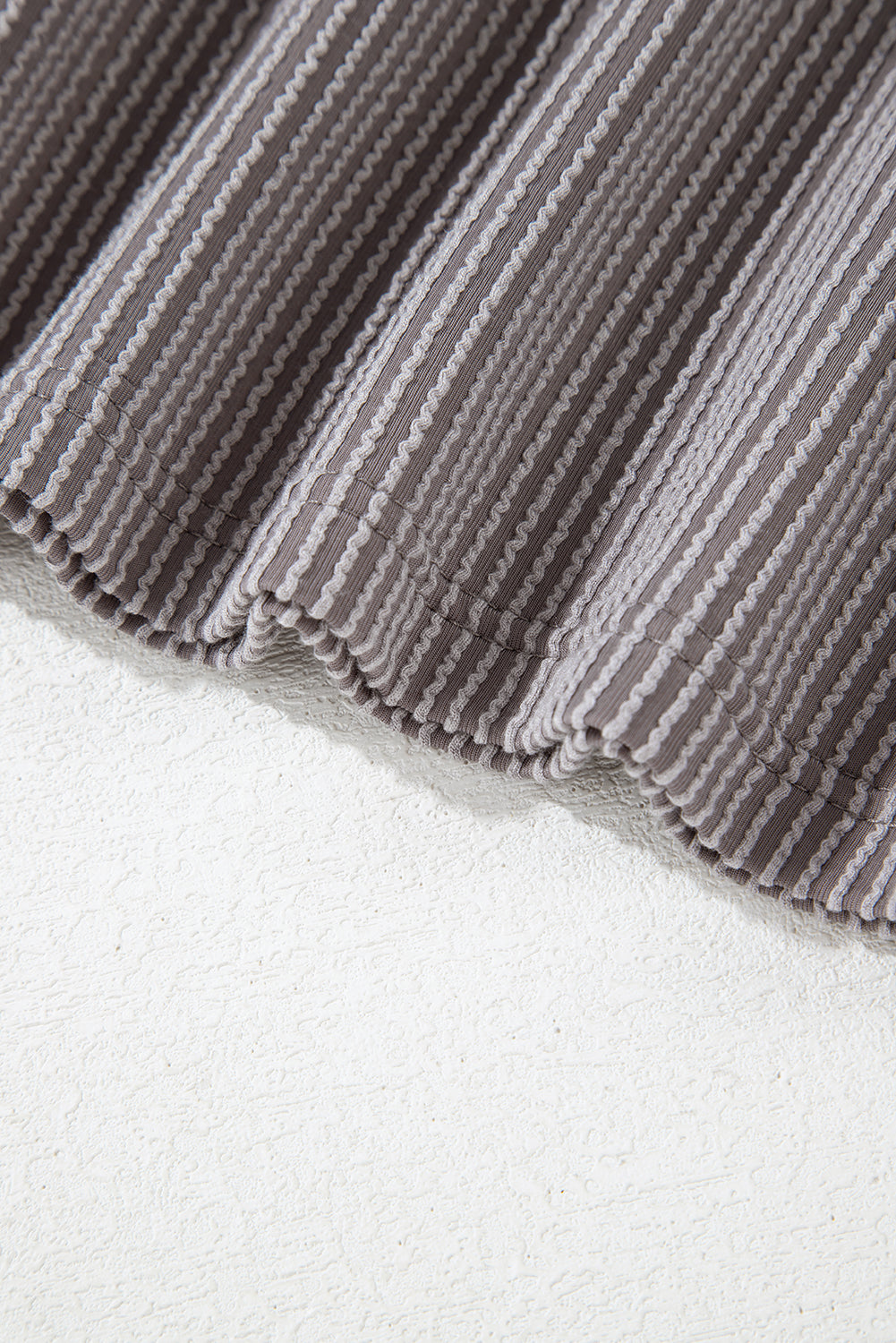 Twisted Ribbed Textured Plain Top -3 COLOR OPTIONS