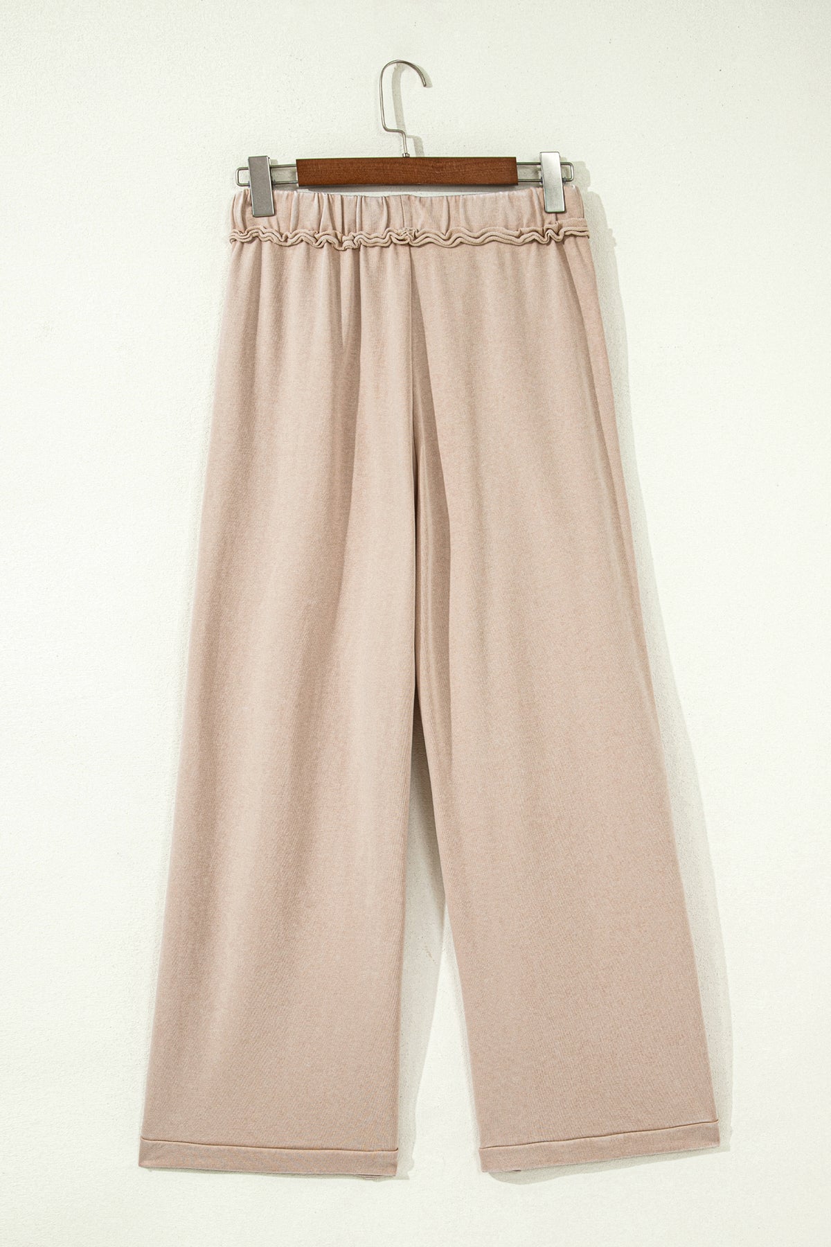 Mineral Wash Drawstring Retro High Waist Wide Leg Western Pants -2 COLOR OPTIONS