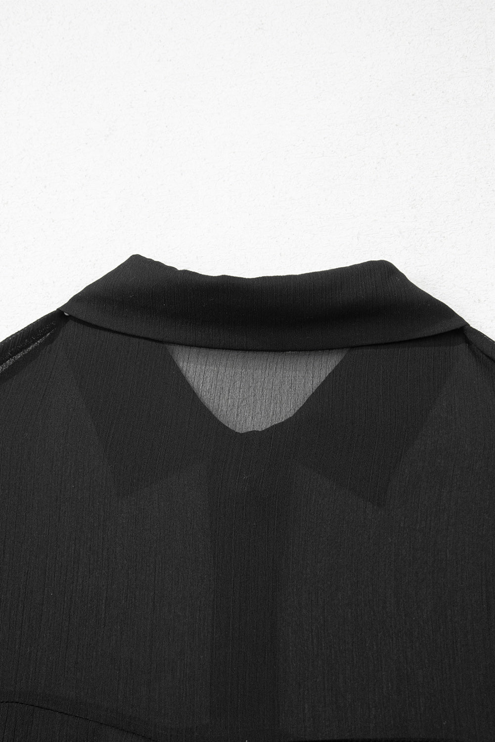 Sheer Tunic Shirt Drawstring Shorts 2pcs Swim Cover Up- 2 COLOR OPTIONS