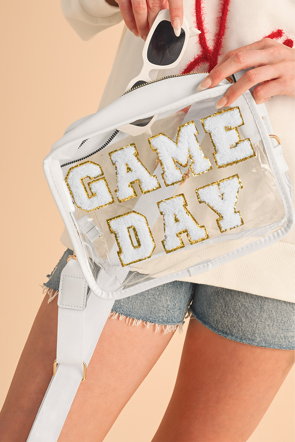 GAME DAY Pattern Clear Bag -4 COLOR OPTIONS