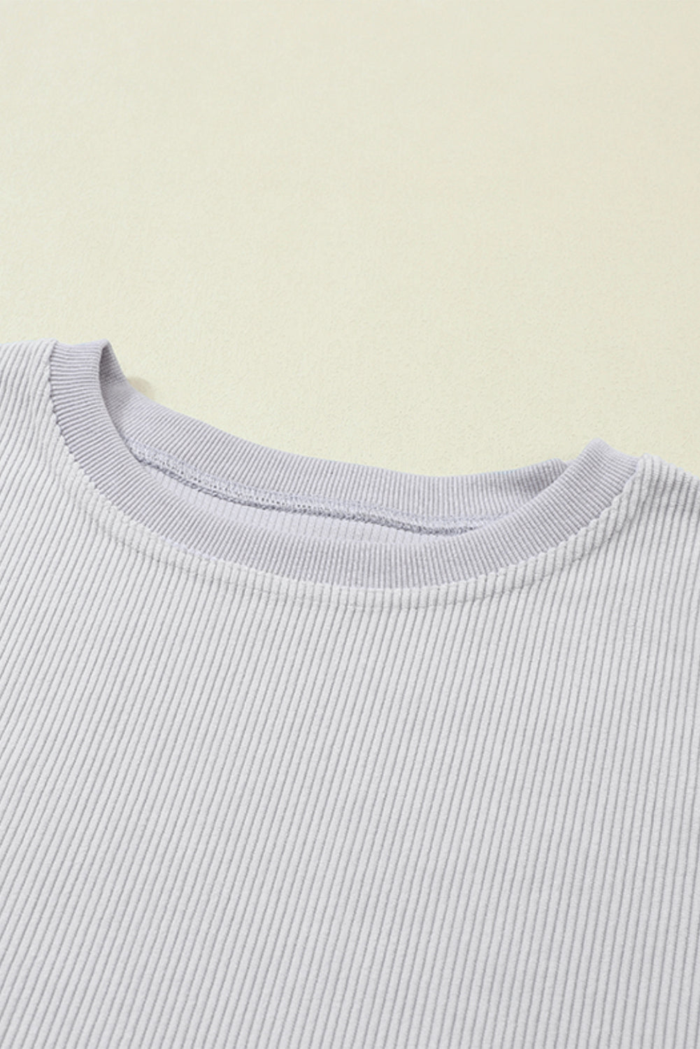 Drop Sleeve Rib Knit Oversized Sweatshirt -13 COLOR OPTIONS