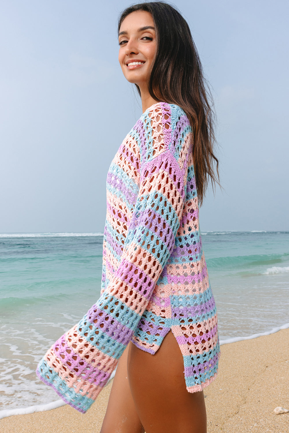 Hollow Knit Summer Beach Cover Up -2 COLOR OPTIONS