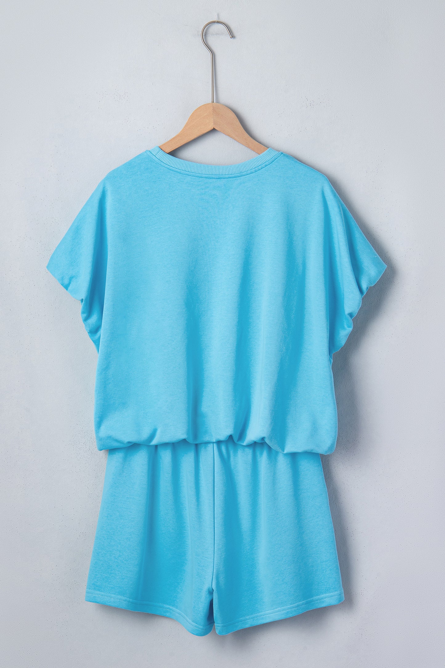 Puffy Loose Top Drawstring Shorts 2pcs Outfit- 3 COLOR OPTIONS