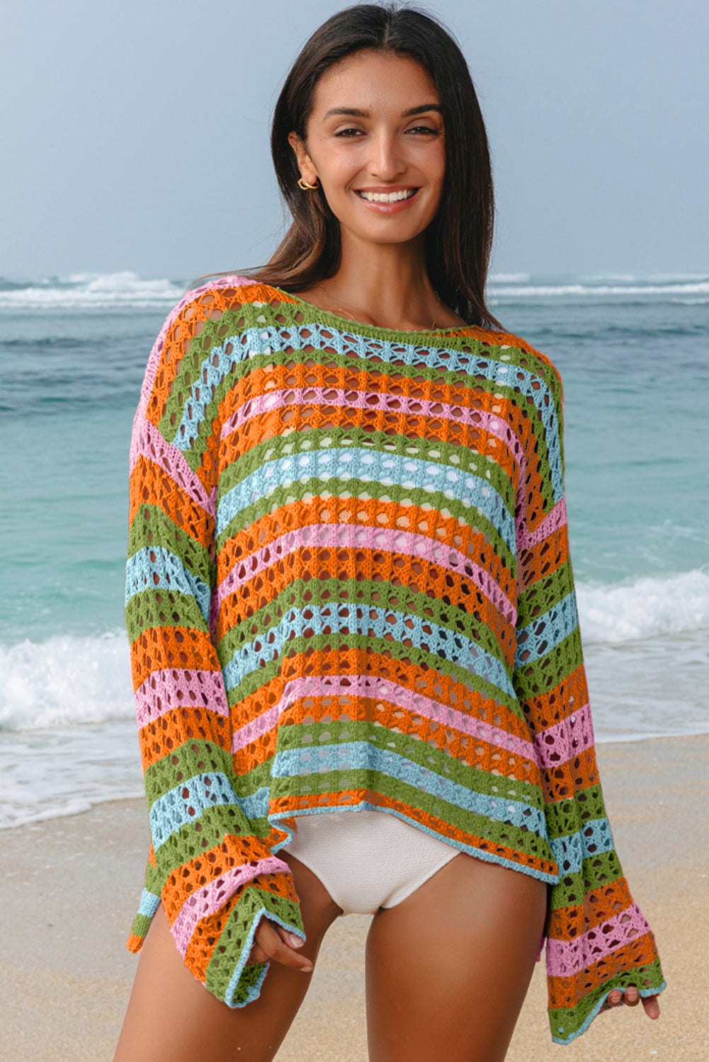 Hollow Knit Summer Beach Cover Up -2 COLOR OPTIONS