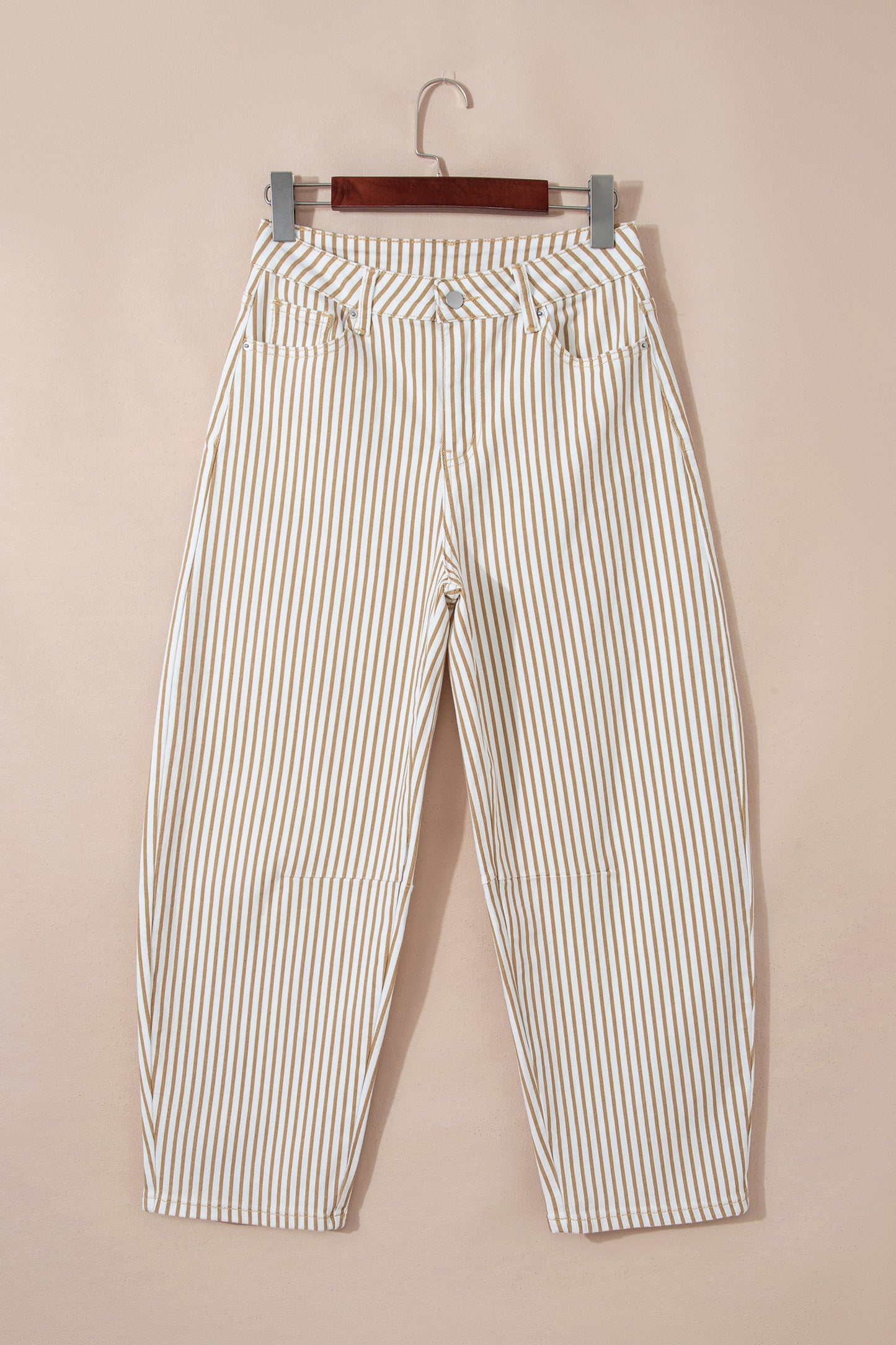 Stripe Casual Barrel Jeans- 3 COLOR OPTIONS