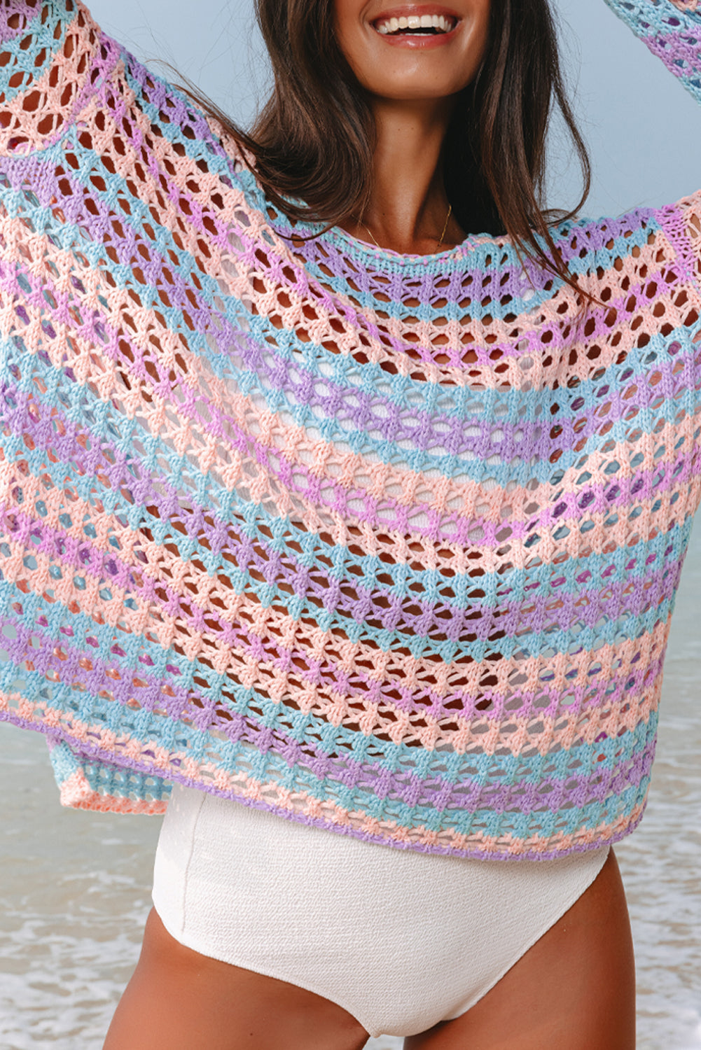 Hollow Knit Summer Beach Cover Up -2 COLOR OPTIONS