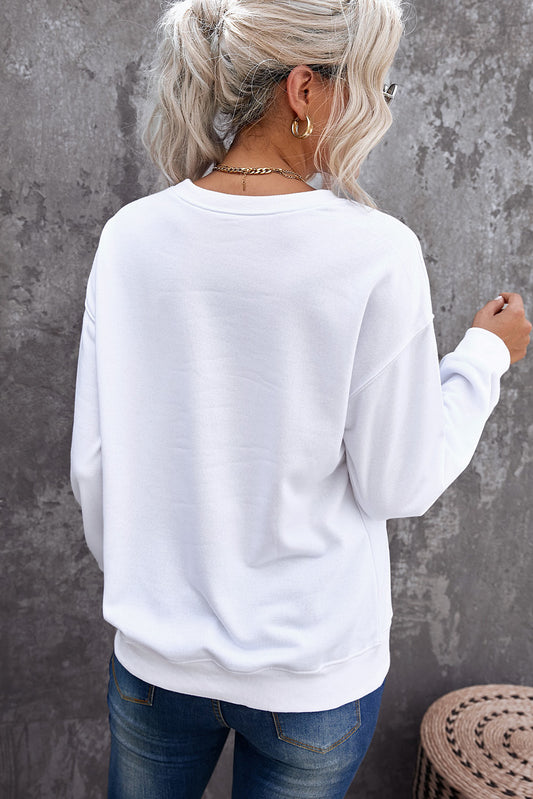 FLANNELS PUMPKINS BONFIRES Graphic Drop Shoulder Sweatshirt - 2 COLOR OPTIONS