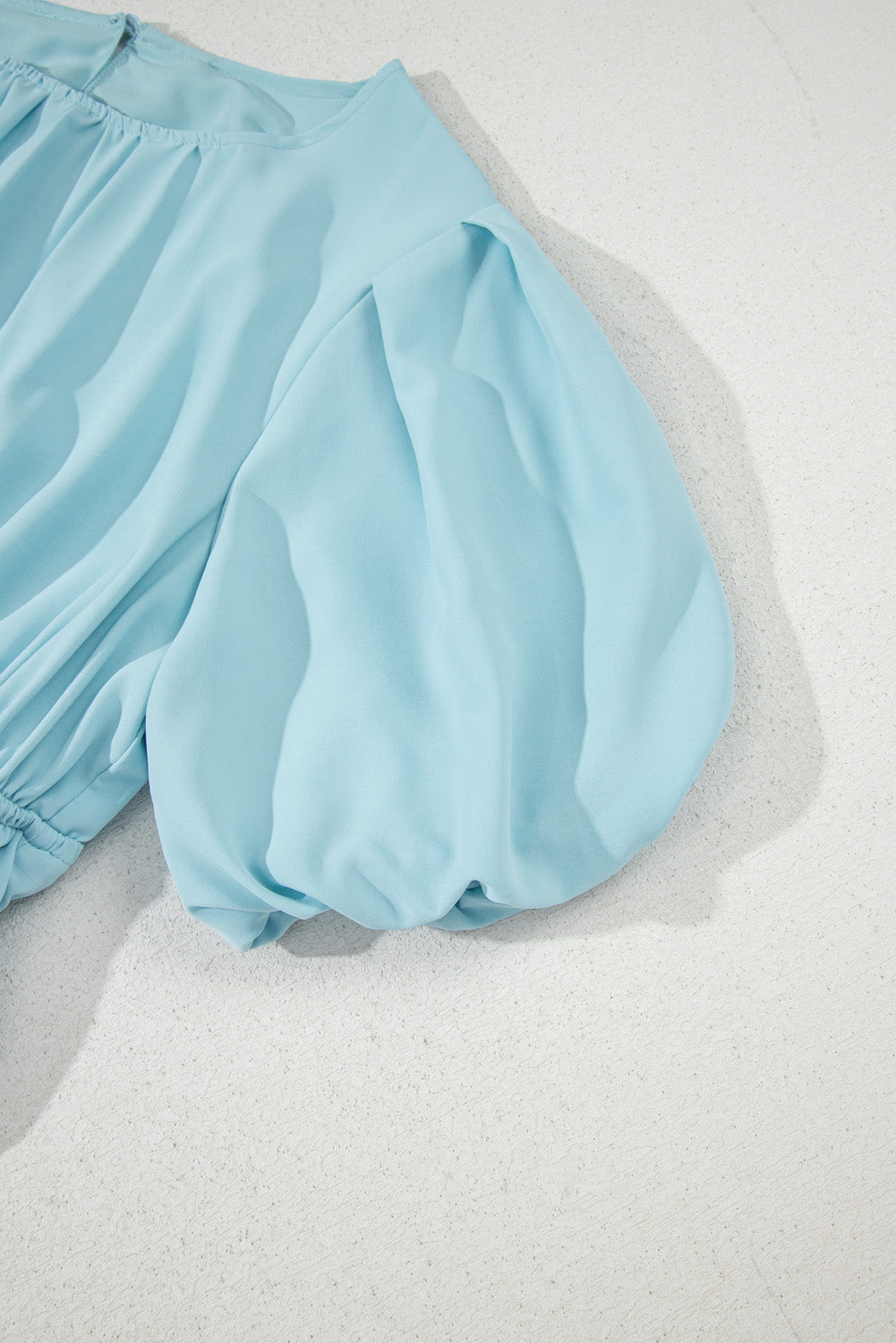 Puff Sleeve High Waist Flowy Midi Dress -2 COLOR OPTIONS