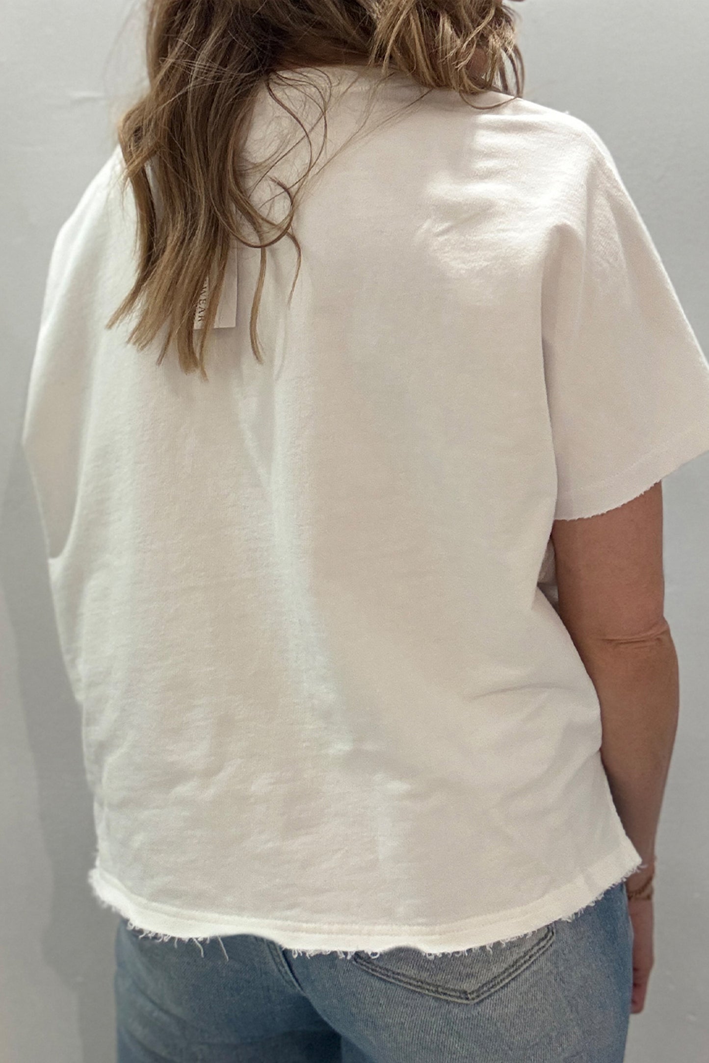 Patriot Star Patched Notched Neck Mineral Washed Tee -2 COLOR OPTIONS